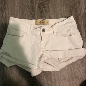 Hollister white shorts